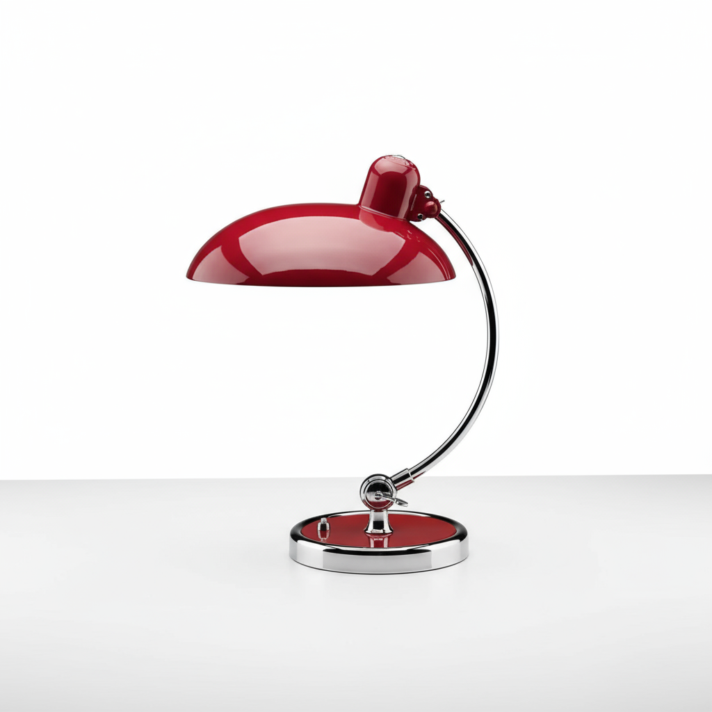 Skandinavisk minimalistisk skrivbordslampa med justerbar böjd arm