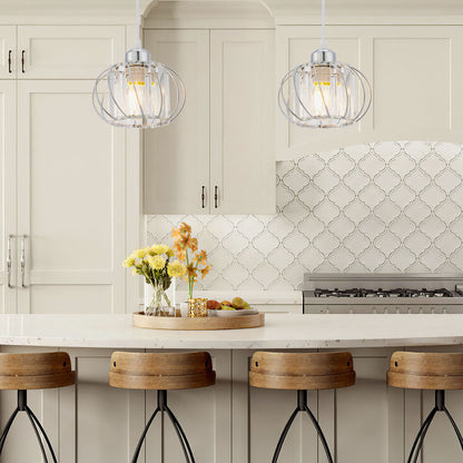 Modern taklampa för halvinfälld montering för hall, sovrum och kök