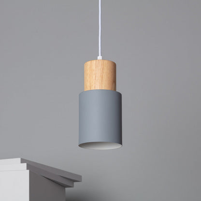 Minimalistisk cylinderformad LED-pendellampa