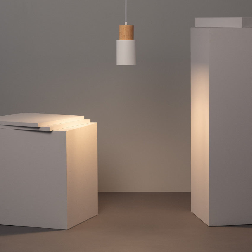Minimalistisk cylinderformad LED-pendellampa