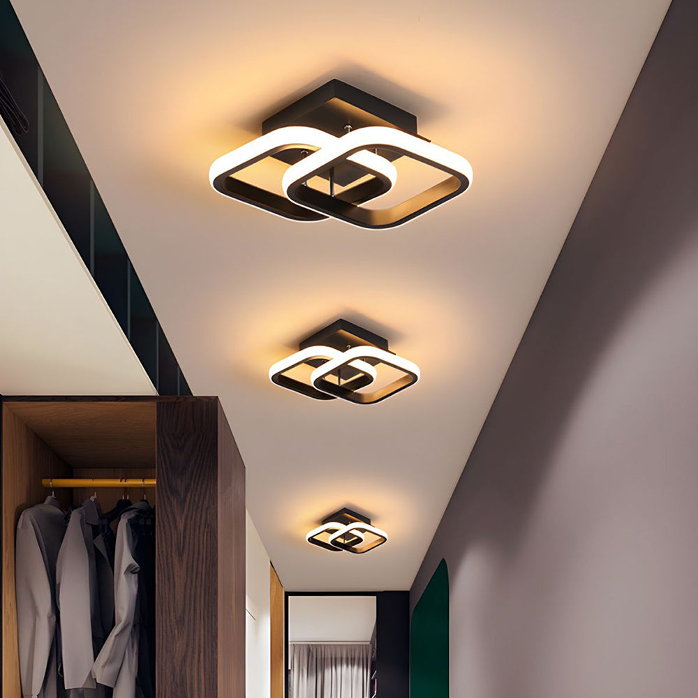Modern geometrisk LED-taklampa