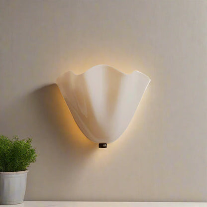 Art Deco Vintage Shell Inspirerad LED-vägglampa