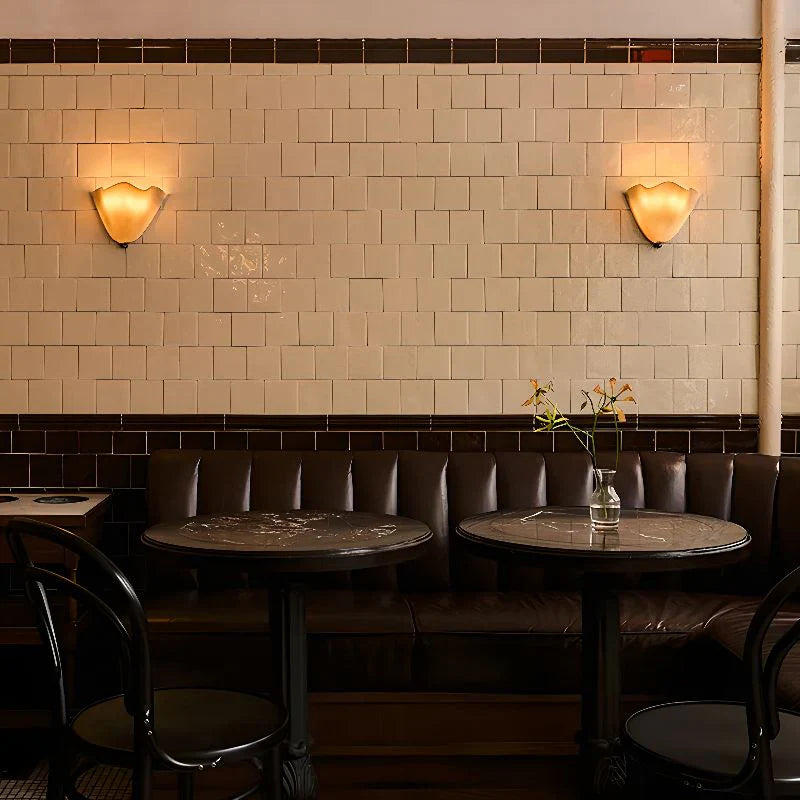 Art Deco Vintage Shell Inspirerad LED-vägglampa