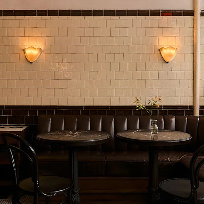 Art Deco Vintage Shell Inspirerad LED-vägglampa