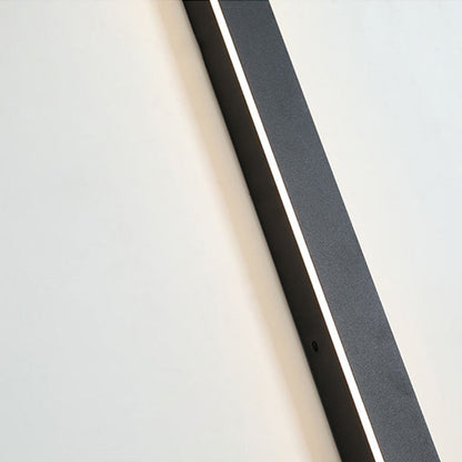 Linjär minimalistisk LED-vägglampa för utomhusbruk