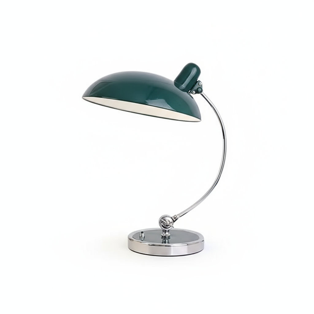 Skandinavisk minimalistisk skrivbordslampa med justerbar böjd arm