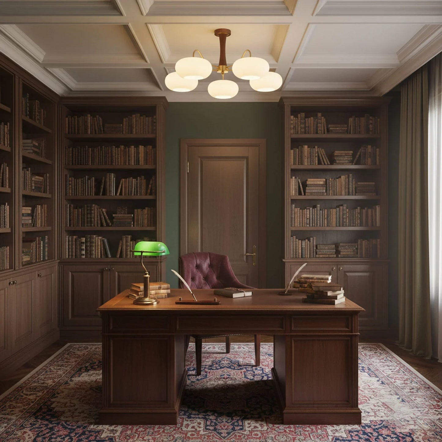 Modern vintage taklampa i form av persimon