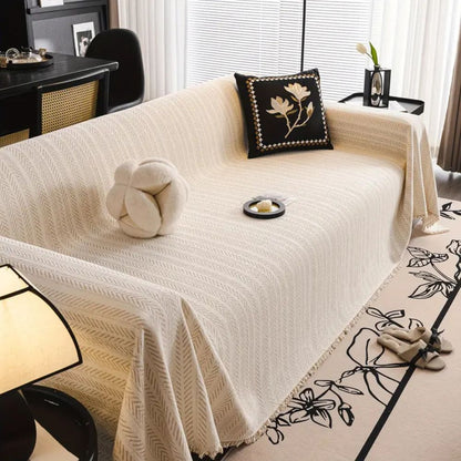 Strukturerat modernt sofföverdrag