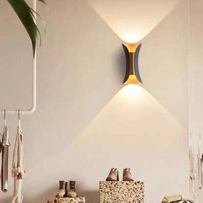 Modern böjd LED-vävägglampa för utomhus bild 10