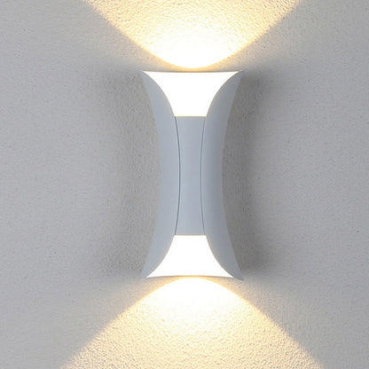 Modern böjd LED-vävägglampa för utomhus bild 2