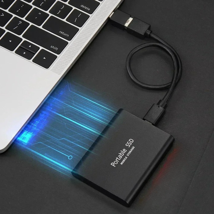 2TB bärbar höghastighets-SSD i fickformat