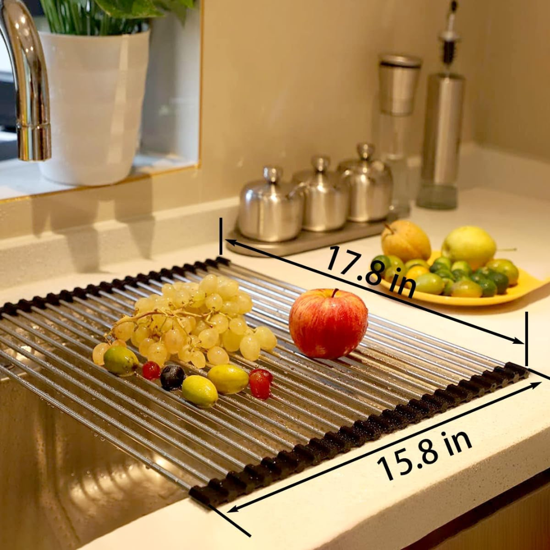 Hållbart diskställ – miljövänlig diskbänksorganisatör