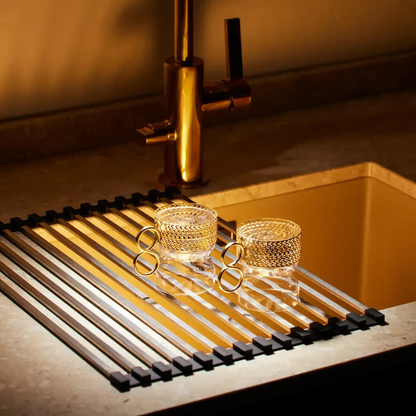 Hållbart diskställ – miljövänlig diskbänksorganisatör