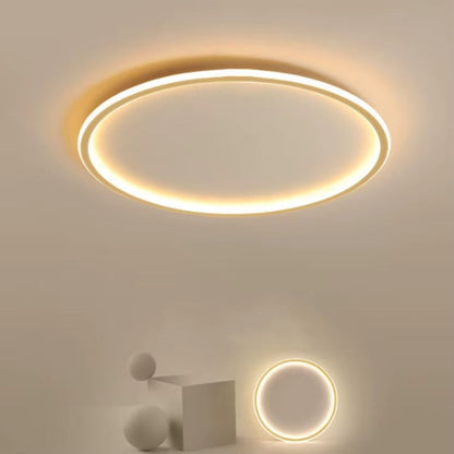Minimalistisk rund LED-taklampa