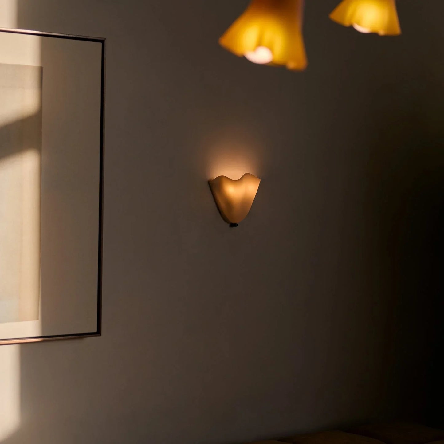 Art Deco Vintage Shell Inspirerad LED-vägglampa