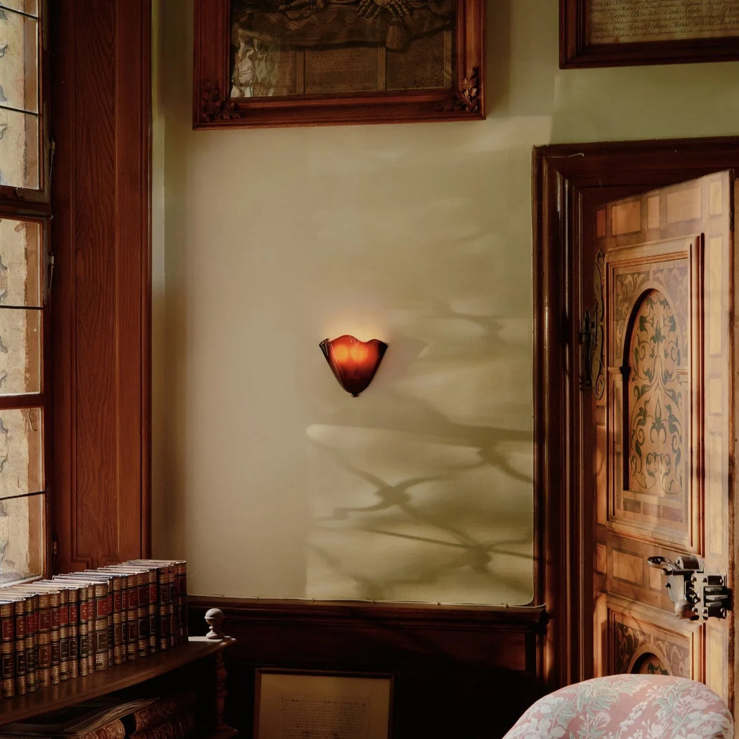 Art Deco Vintage Shell Inspirerad LED-vägglampa