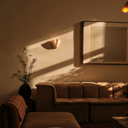 Art Deco Vintage Shell Inspirerad LED-vägglampa