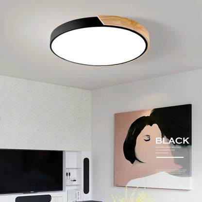 Modern rund LED-taklampa