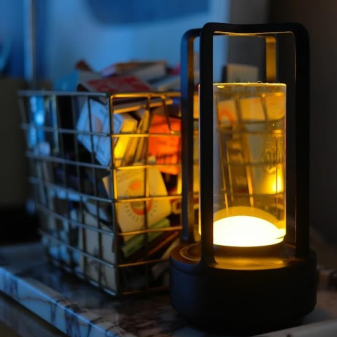 Kristalllykta bordslampa