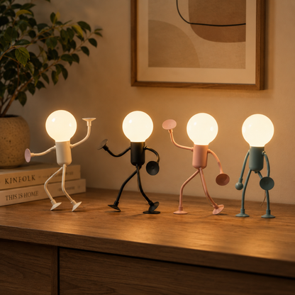 LED-figurlampa med Sugproppar – Lekfull Bordslampa