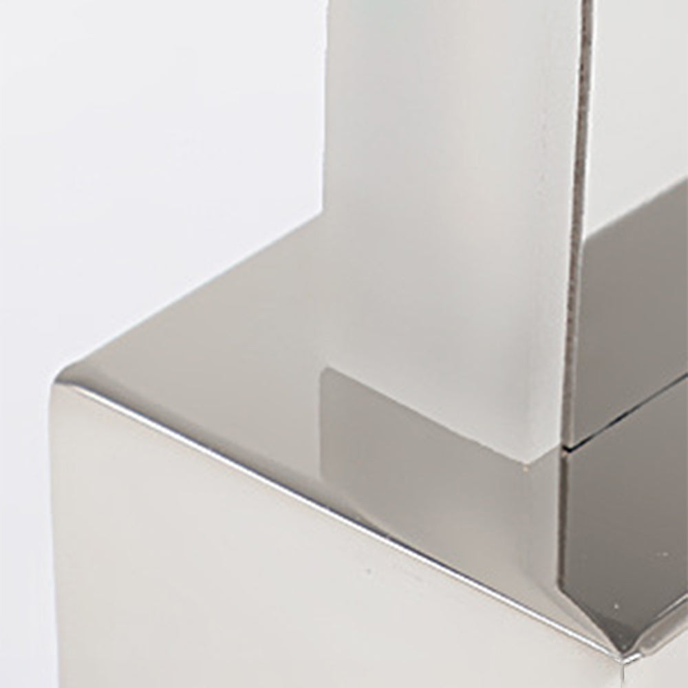 Minimalistisk rektangulär LED-vägglampa med spegel framtill