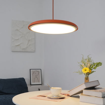 Modern minimalistisk LED-pendellampa i macaronfärger