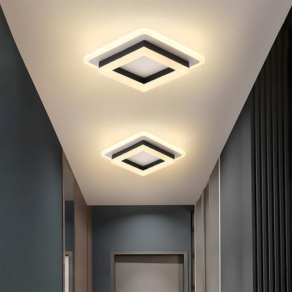 Modern fyrkantig LED-taklampa