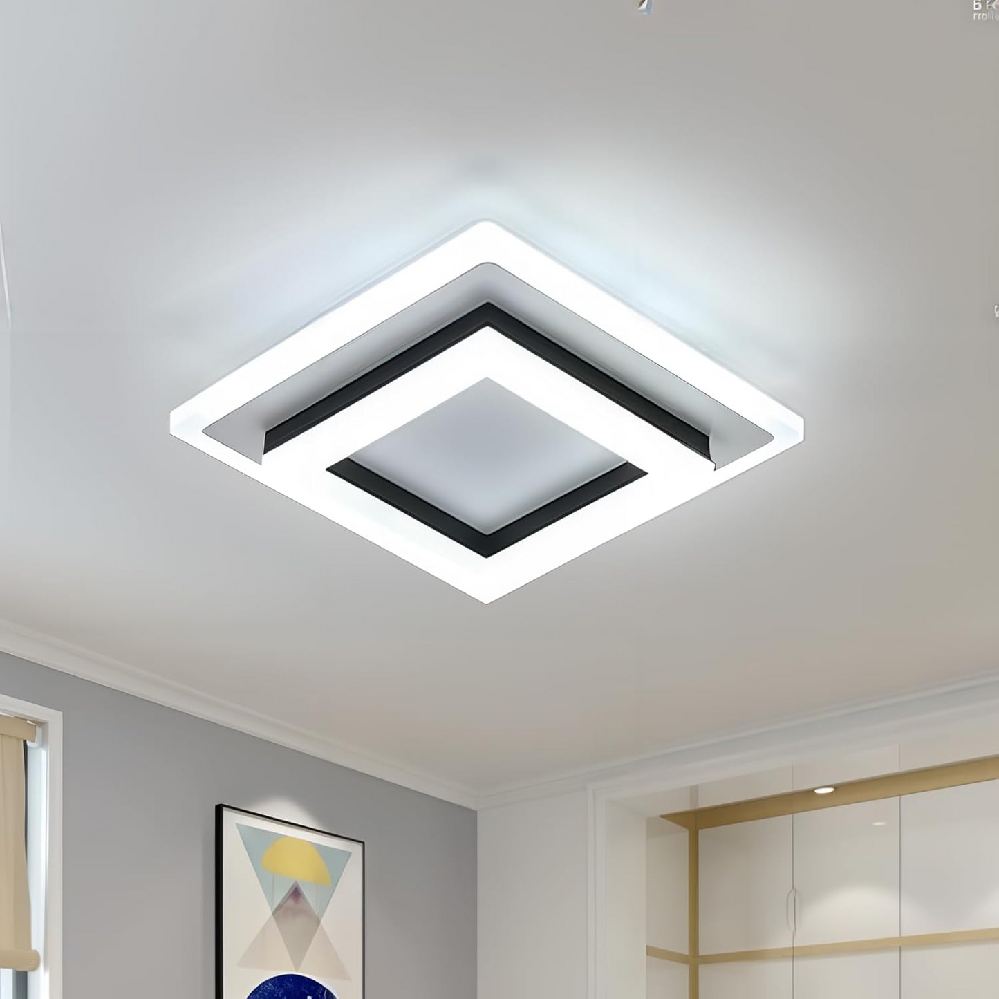 Modern fyrkantig LED-taklampa
