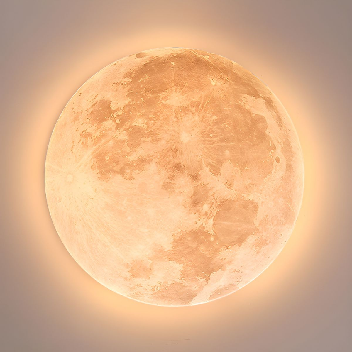 Minimalistisk infälld rund taklampa med månskenor