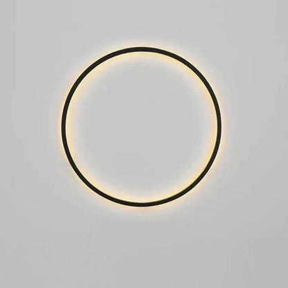 Minimalistisk LED-vägglampa med ring