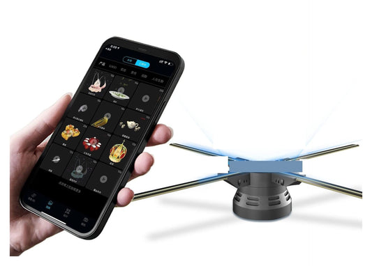 Naked Eye 3D Holografisk Fläkt 