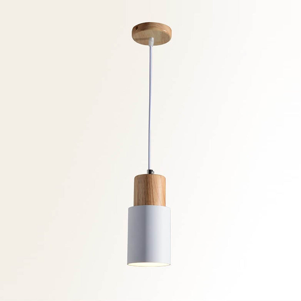 Minimalistisk cylinderformad LED-pendellampa