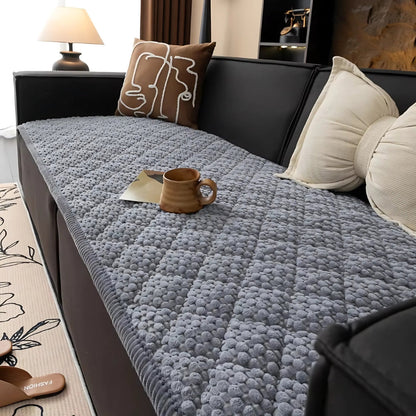 Stickat halkfritt sofföverdrag