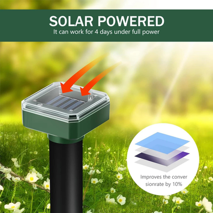 Solcellsdriven gnagarskrämmare