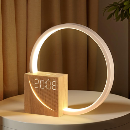 Soluppgångsväckarklocka med touchbordslampa