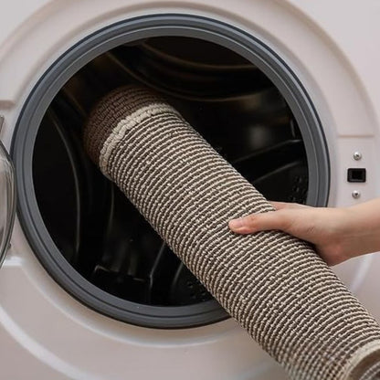 Stickad köksmatta i två färger