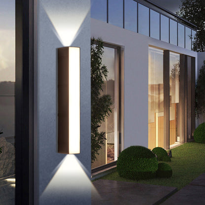 Minimalistisk LED-vägglampa för utomhusbruk