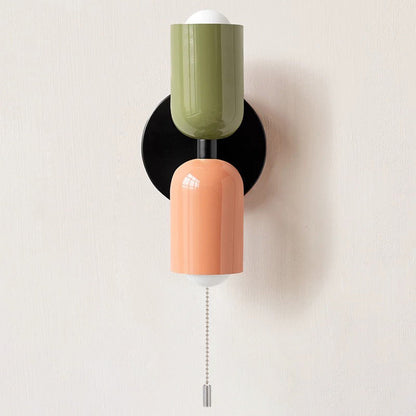 Modern nordisk vägglampa med dubbelt ljus