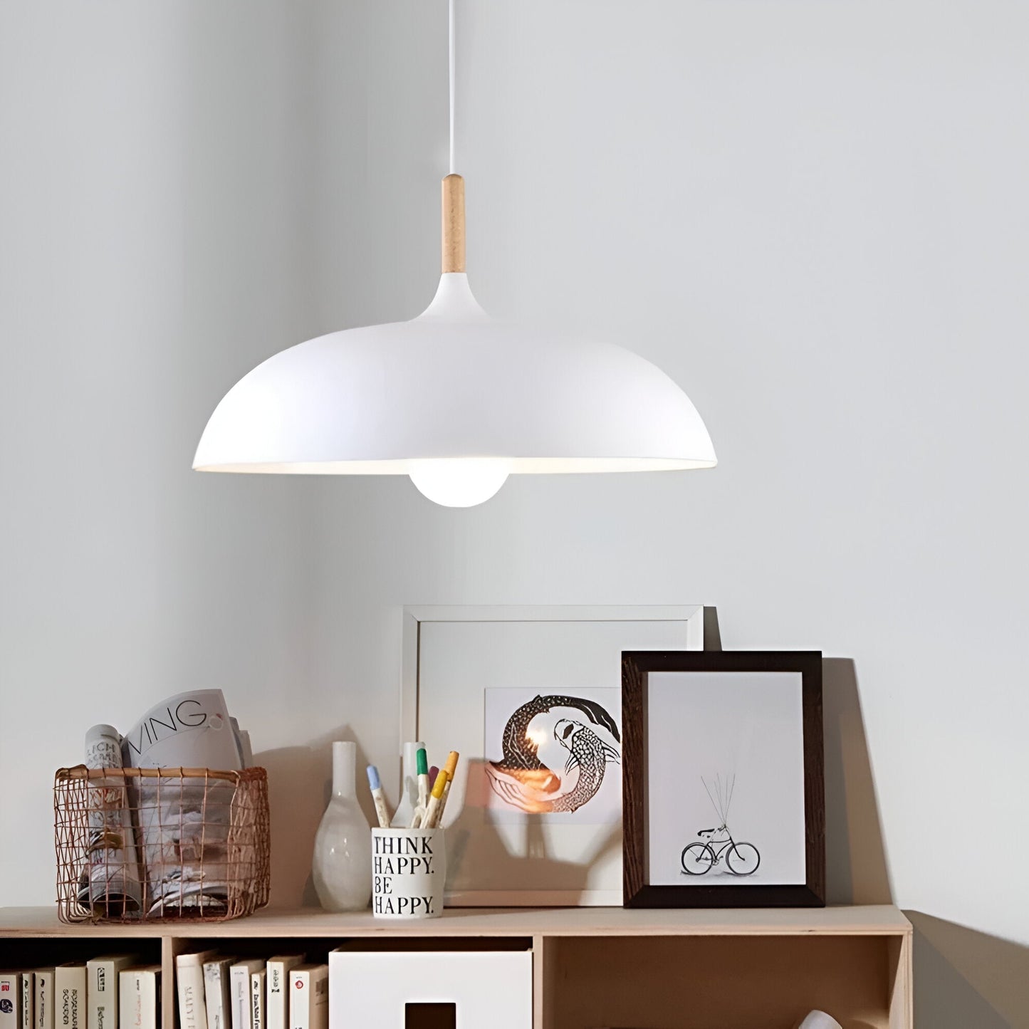 Skandinavisk modern LED-pendellampa