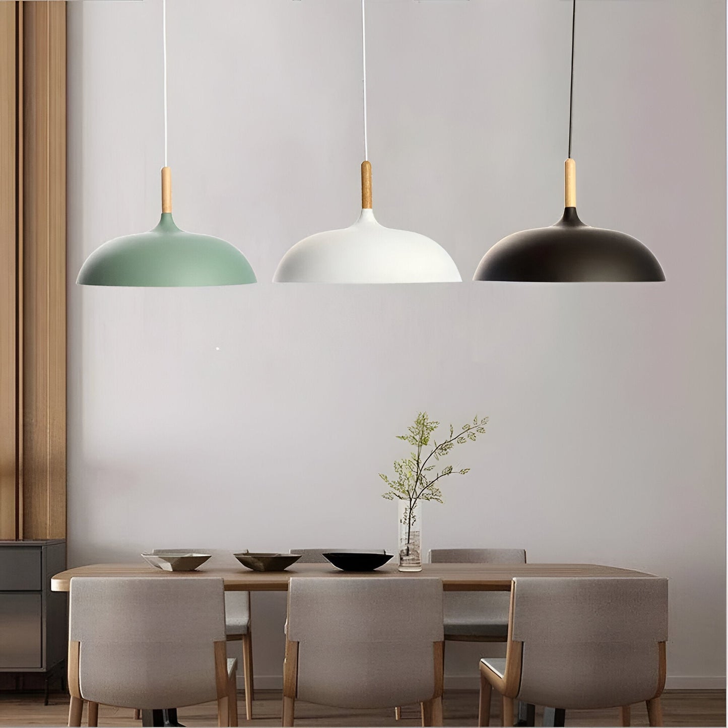 Skandinavisk modern LED-pendellampa