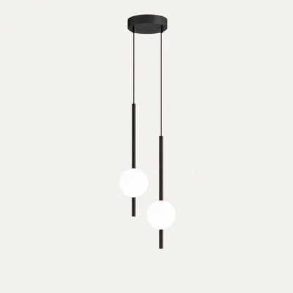 Minimalistisk modern vertikal globformad pendellampa