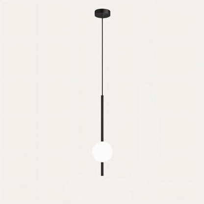 Minimalistisk modern vertikal globformad pendellampa