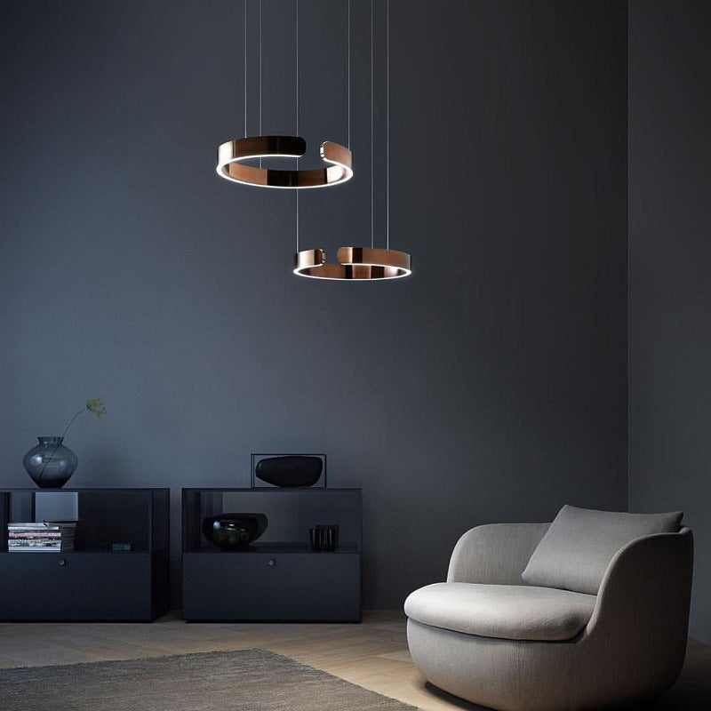 Modern LED-ringpendellampa