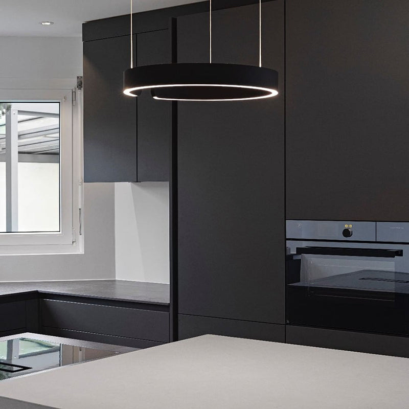 Modern LED-ringpendellampa