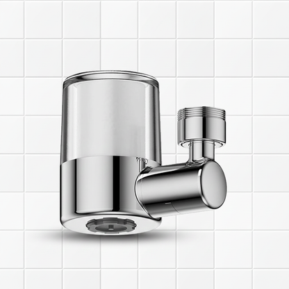 Vridbart filtermunstycke i silver – produktdetalj