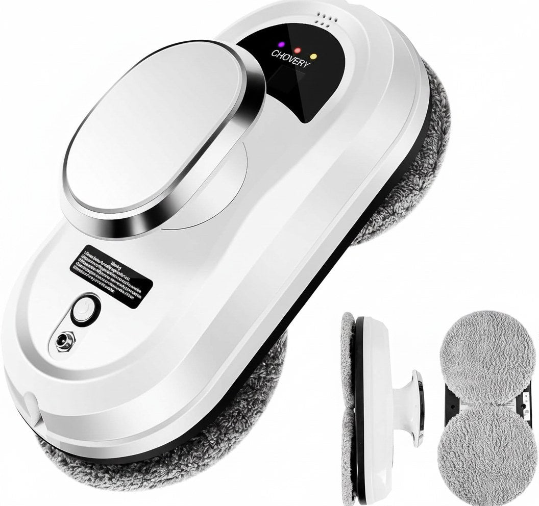 Automatisk fönsterputsrobot med mikrofiberduk och fjärrkontroll