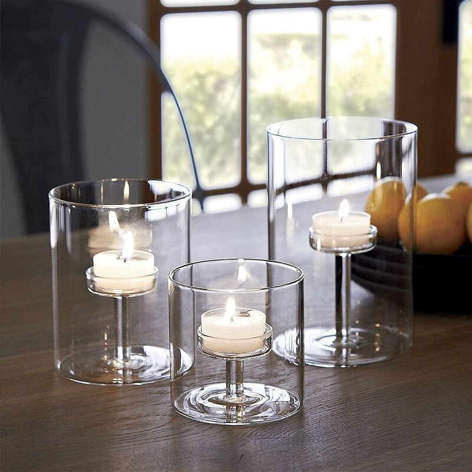 Orkan värmeljushållare i glas 1