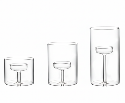 Orkan värmeljushållare i glas 3