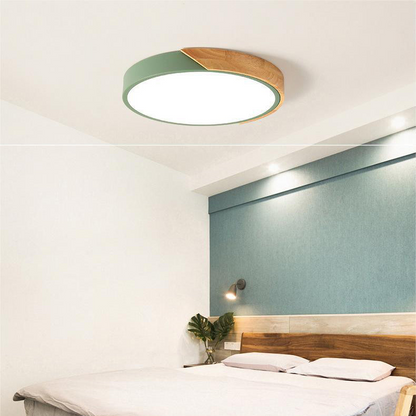 Modern rund LED-taklampa