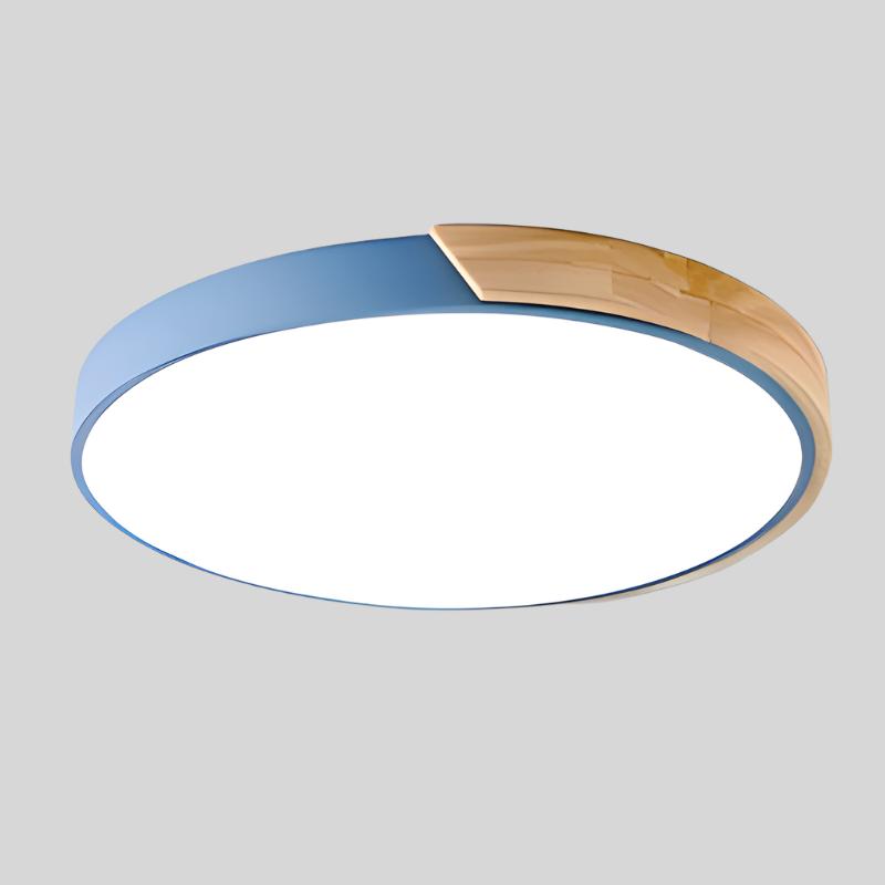 Modern rund LED-taklampa